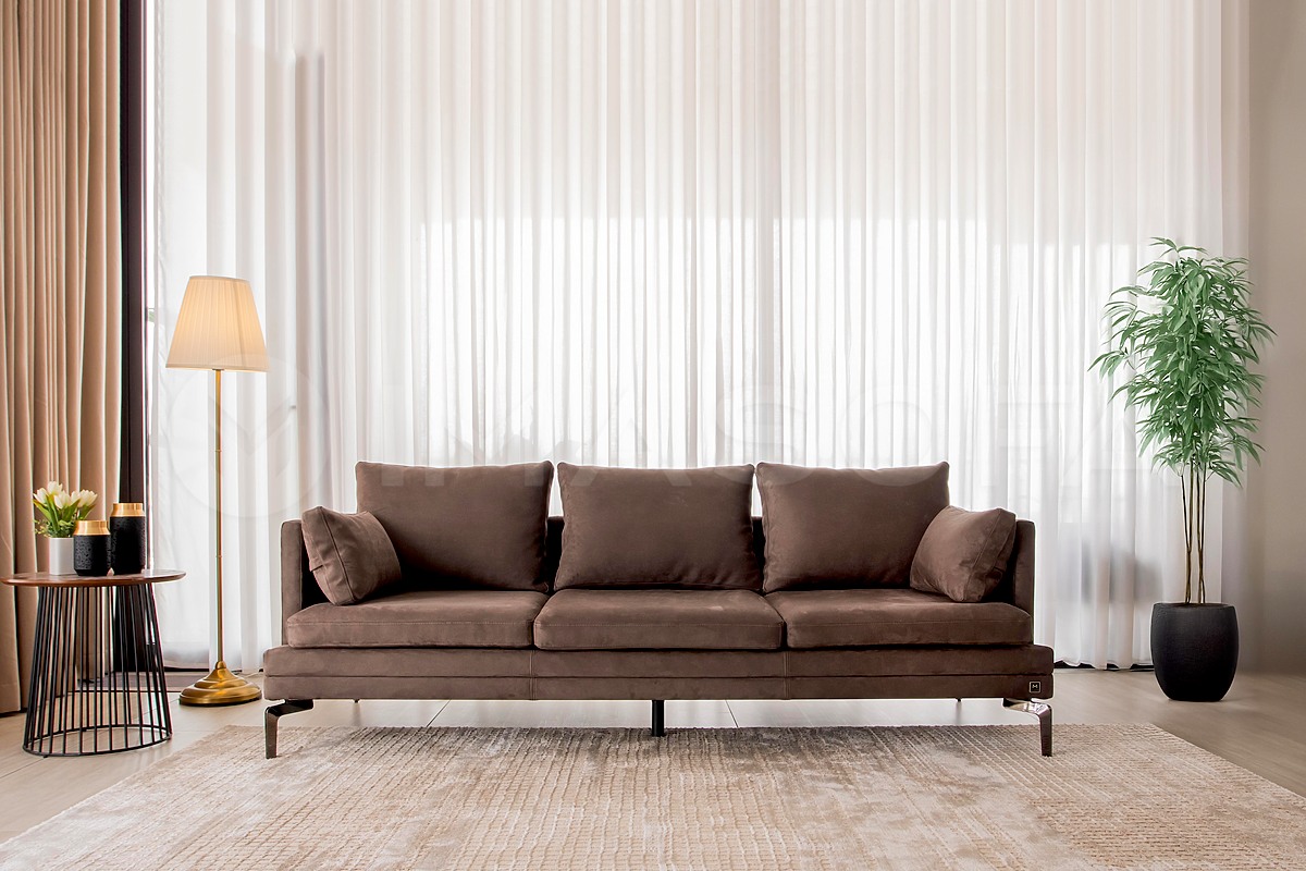 Bella - Sofa băng vải da lộn