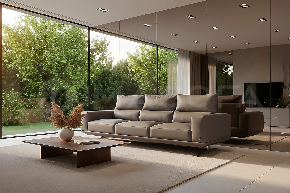 Floren - Sofa băng da nhân tạo