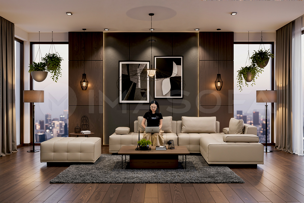 Lumio - Sofa modul da nhân tạo