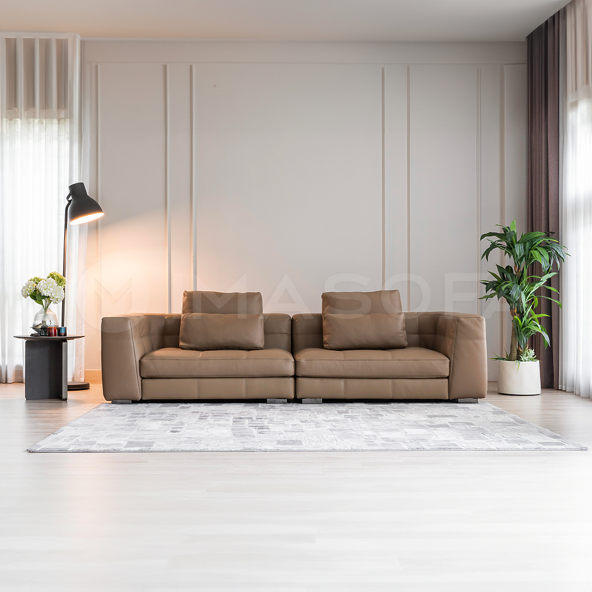 Metro - Sofa nhập khẩu da bò tự nhiên