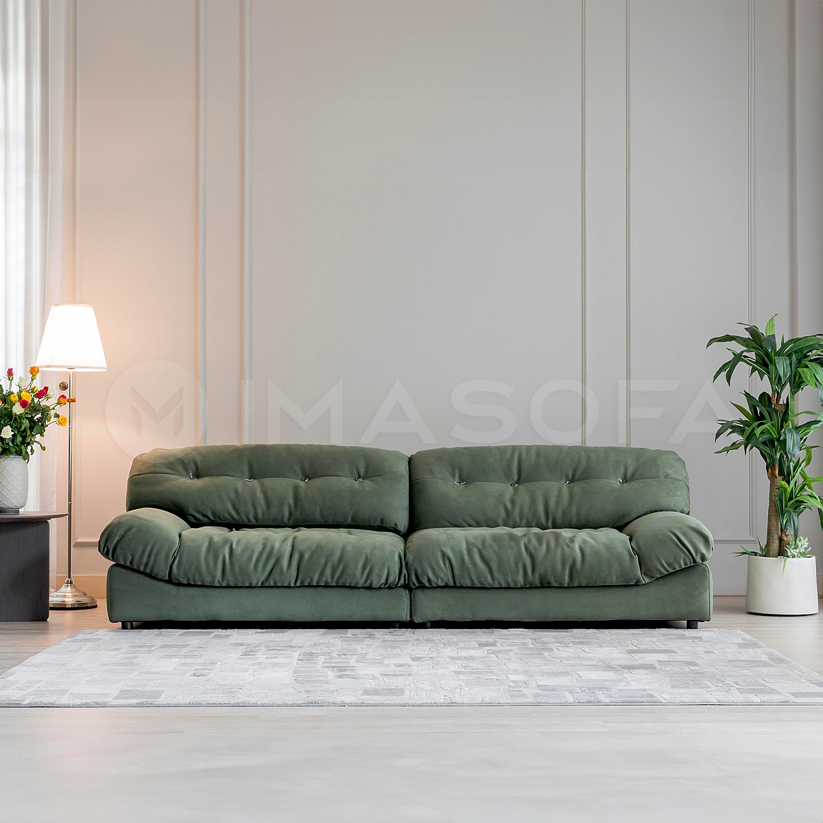 Milano - Sofa nhập khẩu vải da lộn