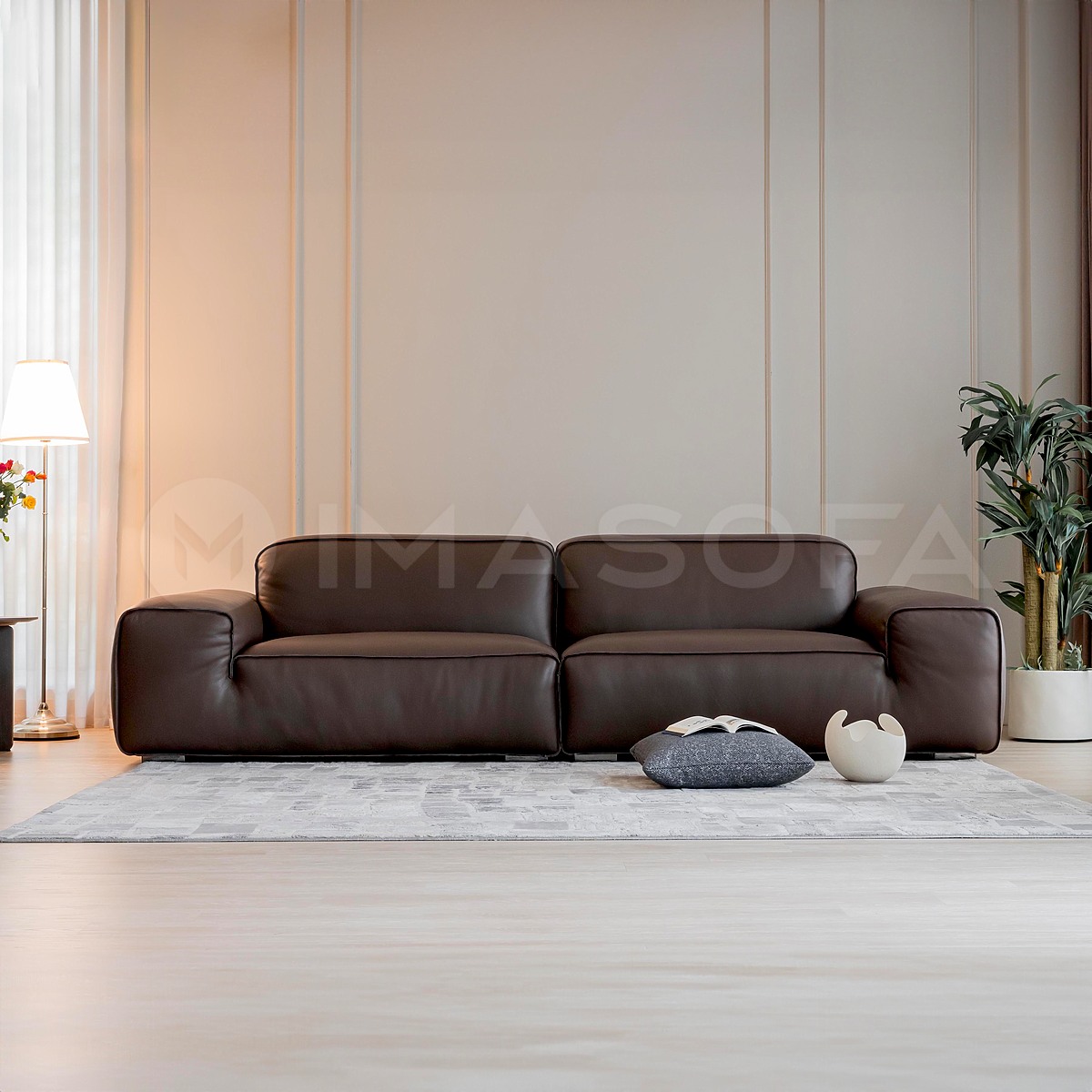 Rome - Sofa nhập khẩu da bò tự nhiên