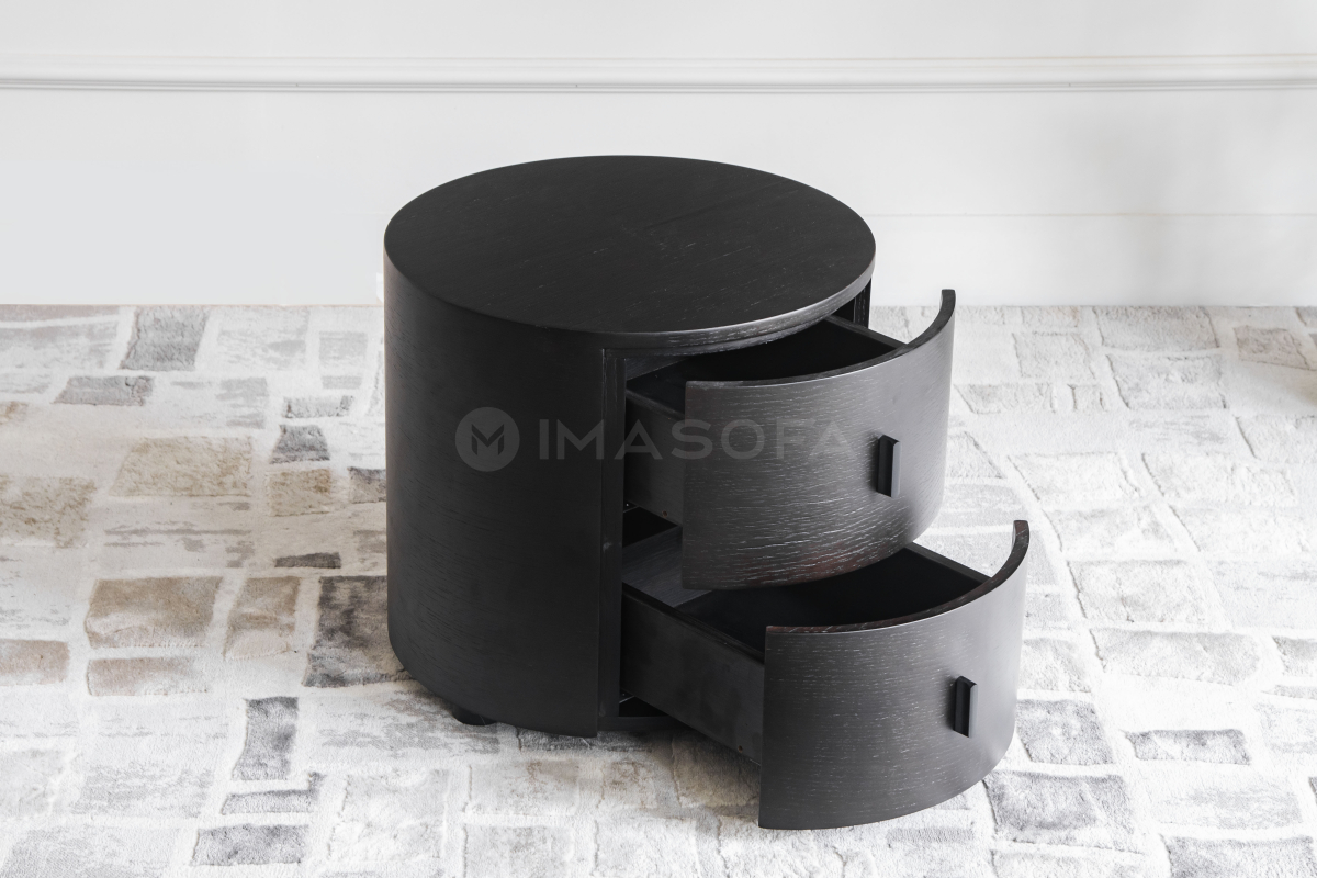 Tủ đầu giường Burrata  màu đen